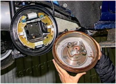 задние колодки